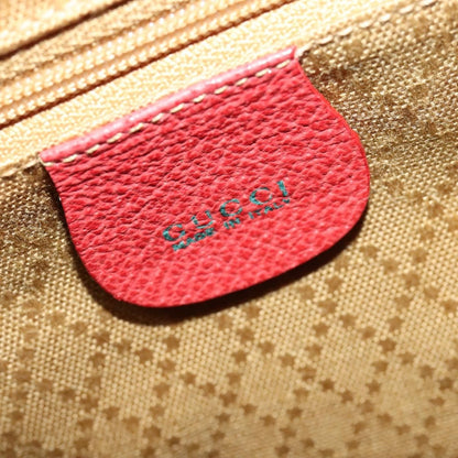 Gucci Bamboo Tassel Backpack Suede, RED, SUEDE, Backpack