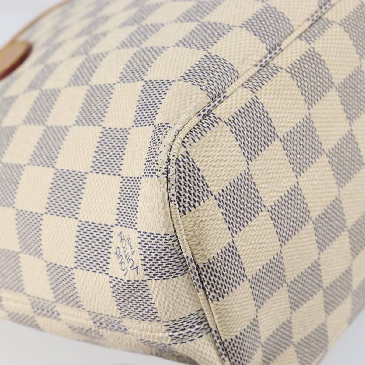 Louis Vuitton Neverfull Tote Damier azur, BEIGE, CANVAS, Tote bag
