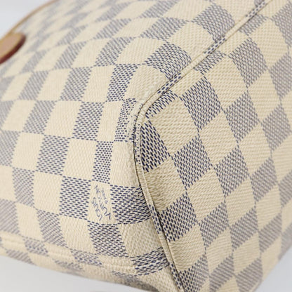 Louis Vuitton Neverfull Tote Damier azur, BEIGE, CANVAS, Tote bag