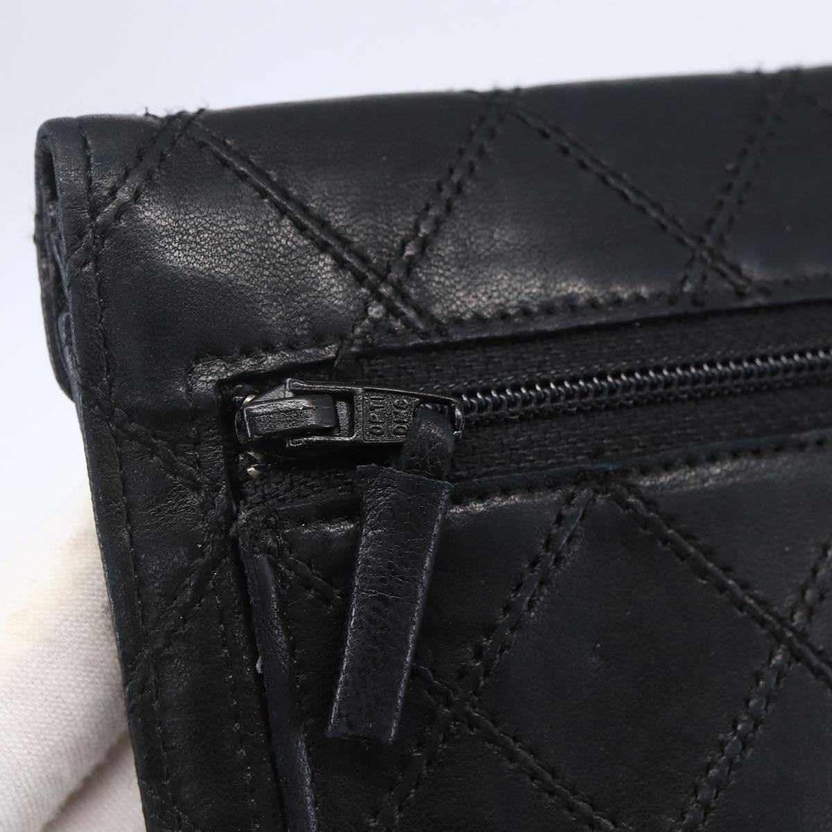 Chanel Vintage CC Flap Wallet Leather, BLACK, LEATHER, Wallets