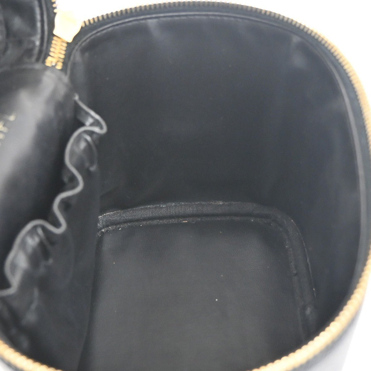 Chanel Vintage Timeless Cosmetic Case Caviar, Black, Leather, Handbag
