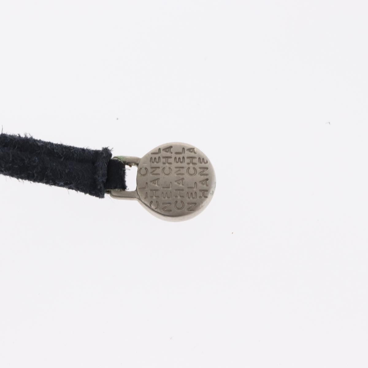 Chanel Vintage Drawstring Backpack Quilted Satin with Suede, NAVY, SATIN, Backpack