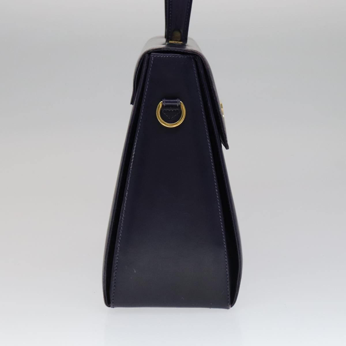 Salvatore Ferragamo Gancini Convertible Top Handle Bag Leather, PURPLE, LEATHER, Handbag