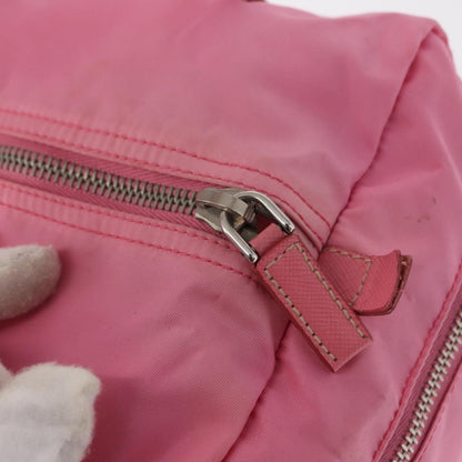 Prada Side Pocket Convertible Duffle Bag Tessuto, Pink, Nylon, Handbag
