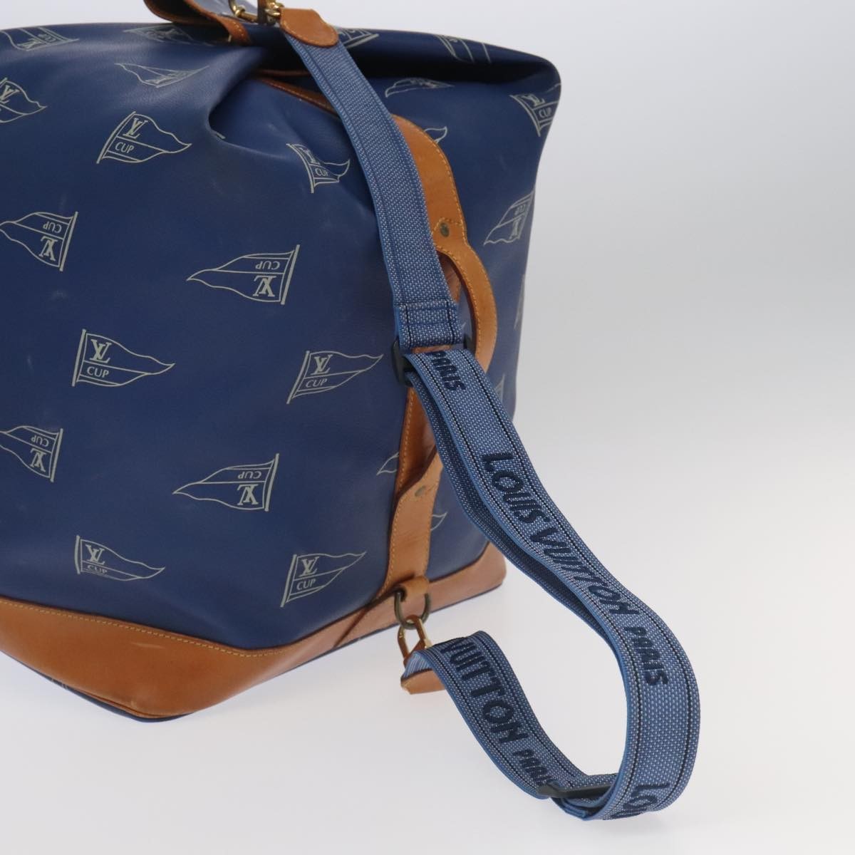 Louis Vuitton Cup Sac Marin Bandouliere Bag Coated Canvas, BLUE, CANVAS, Shoulder bag