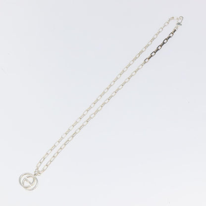 Gucci Interlocking G Pendant Necklace Sterling Silver, SILVER, SILVER, Necklace