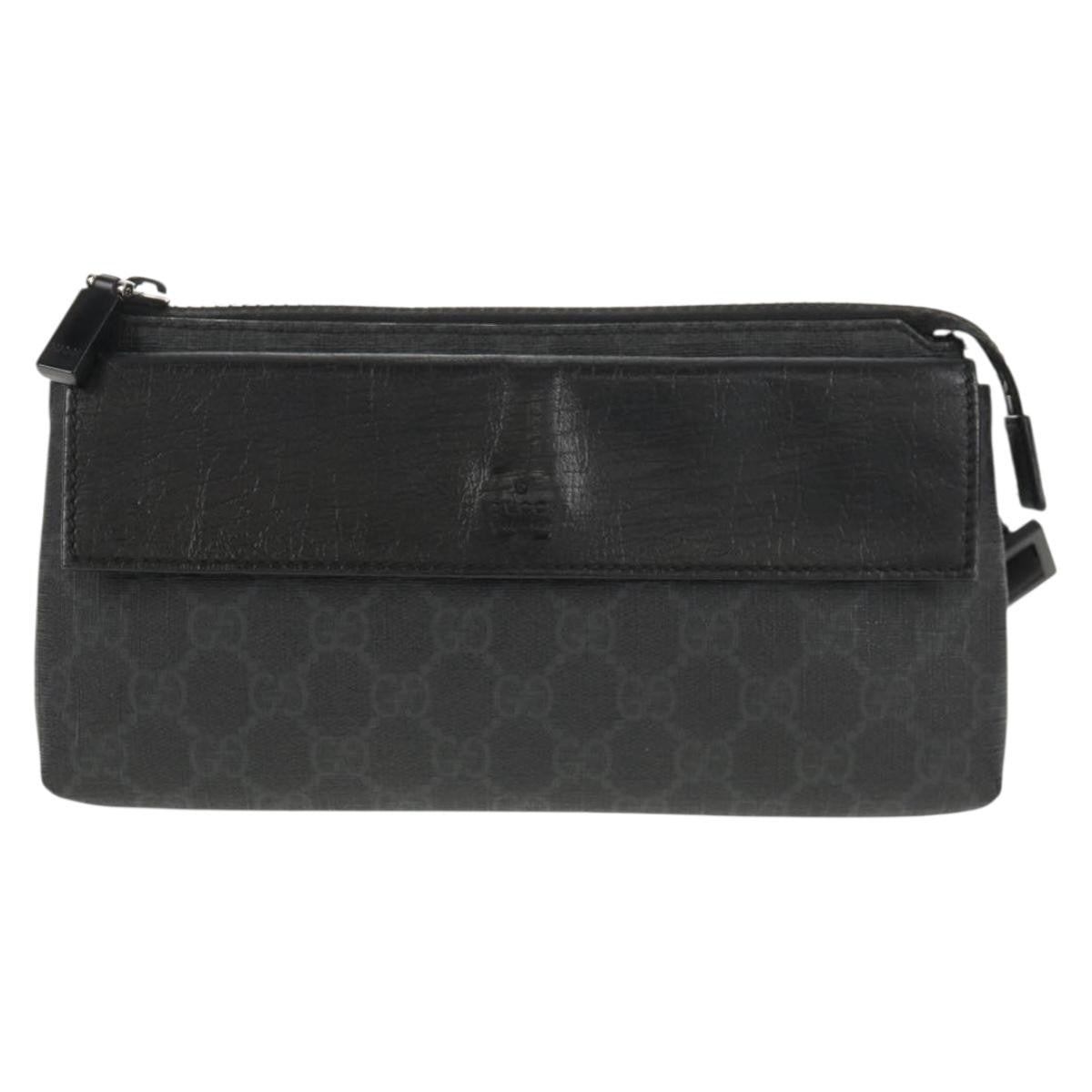 Gucci Waist Bag GG Coated Canvas, BLACK, CANVAS, Shoulder bag