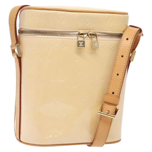 Louis Vuitton Sullivan Handbag Monogram Vernis, BEIGE, PATENT_LEATHER, Handbag