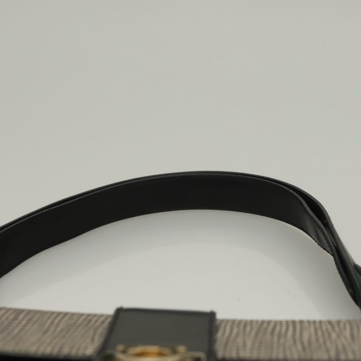 Salvatore Ferragamo Gancini Shoulder Bag Leather, BLACK, LEATHER, Shoulder bag