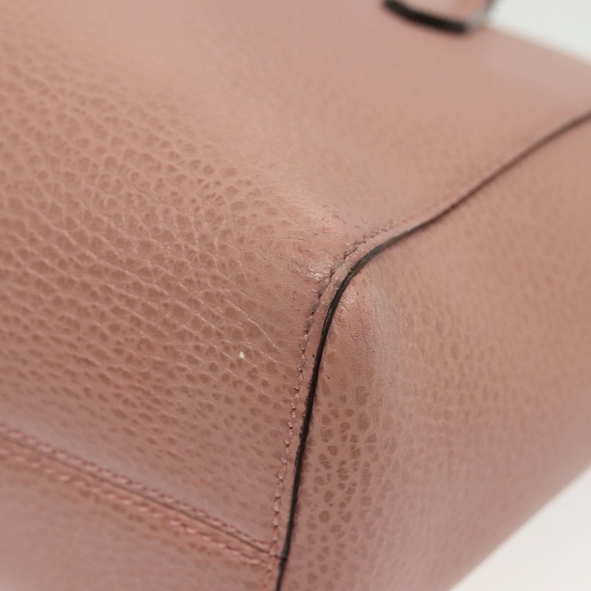Gucci Swing Tote Leather, PINK, LEATHER, Tote bag