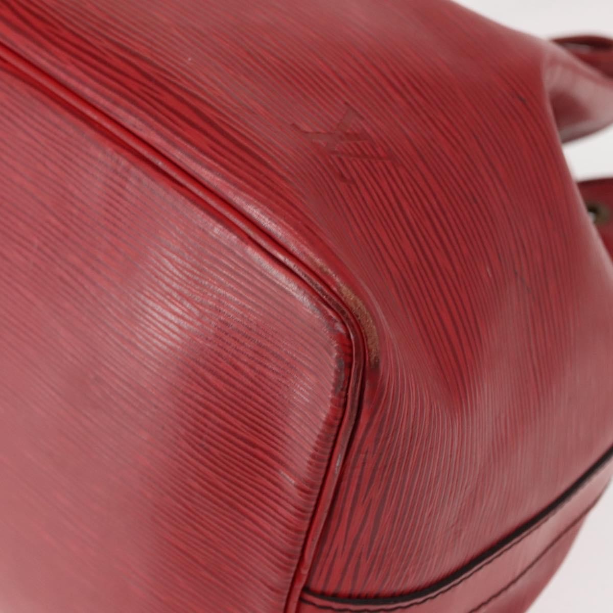 Louis Vuitton Petit Noe Handbag Epi Leather, RED, LEATHER, Shoulder bag
