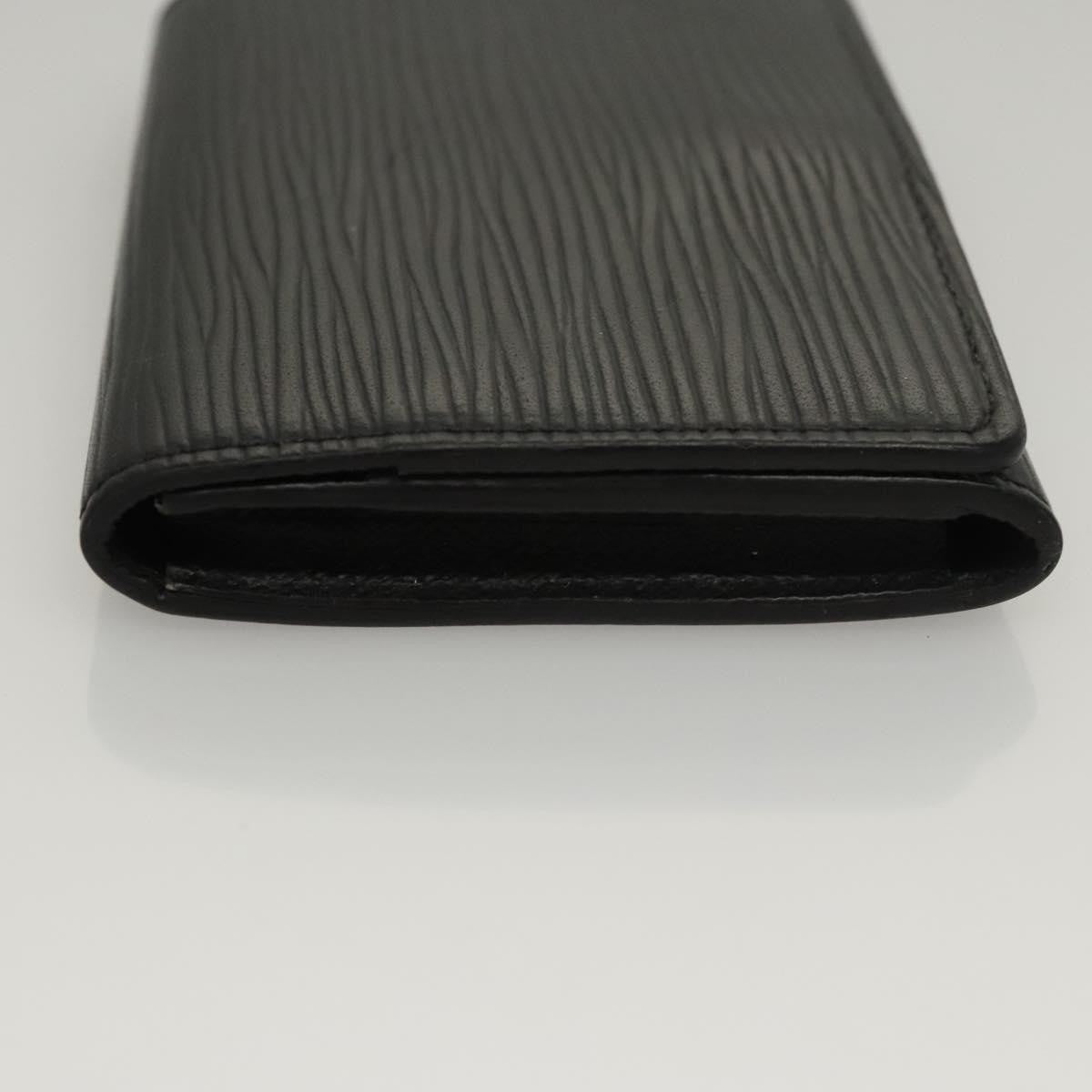 Louis Vuitton Envelope Business Card Holder Epi Leather, BLACK, LEATHER, Card Holders