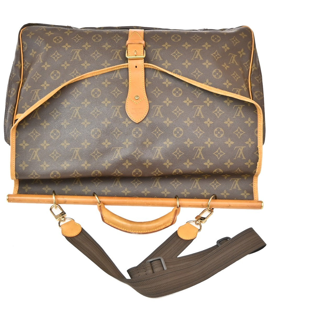 Louis Vuitton Sac Chasse Hunting Bag Monogram Canvas, Brown, Canvas, Travel Bag