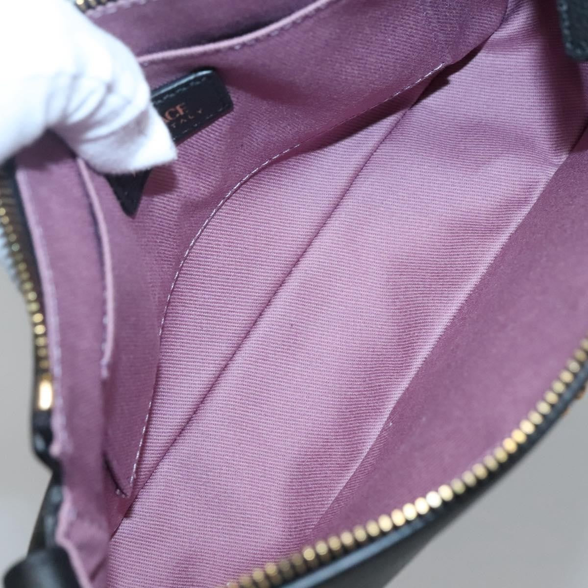 Versace Medusa Shoulder Bag Leather, BLACK, LEATHER, Shoulder bag