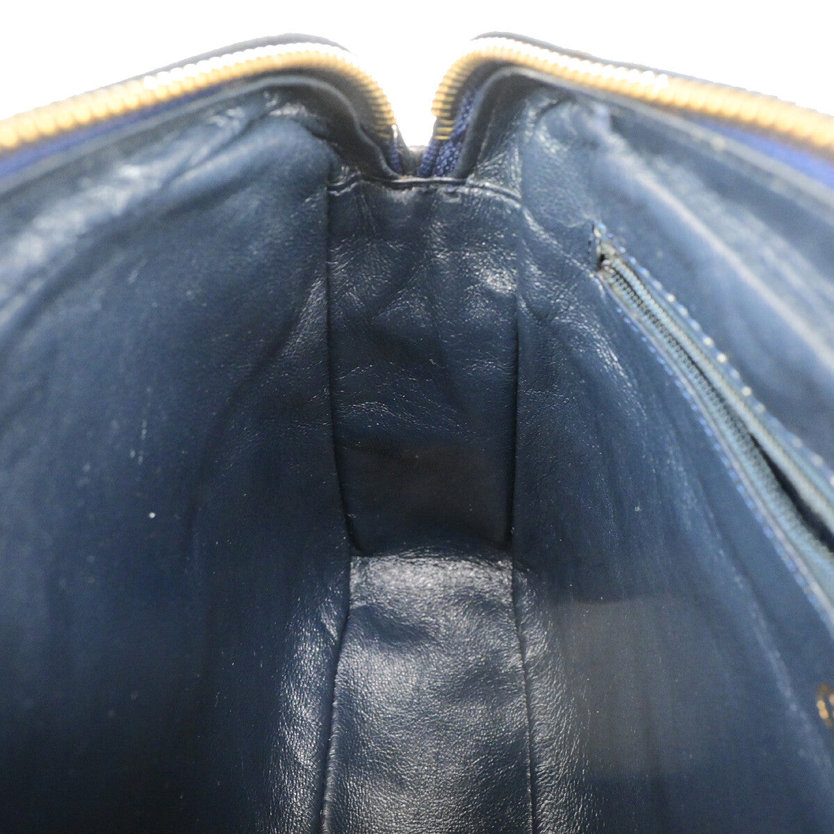 Chanel Vintage Camera Tassel Bag Quilted Leather, NAVY, LEATHER, Shoulder bag