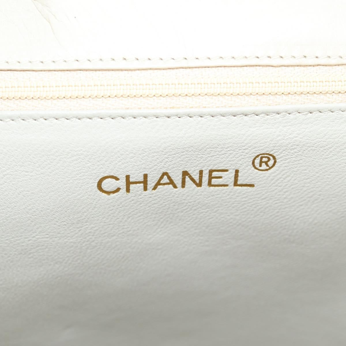 Chanel Vintage Tassel Flap Bag Quilted Lambskin, GOLD, LAMB_SKIN, Handbag