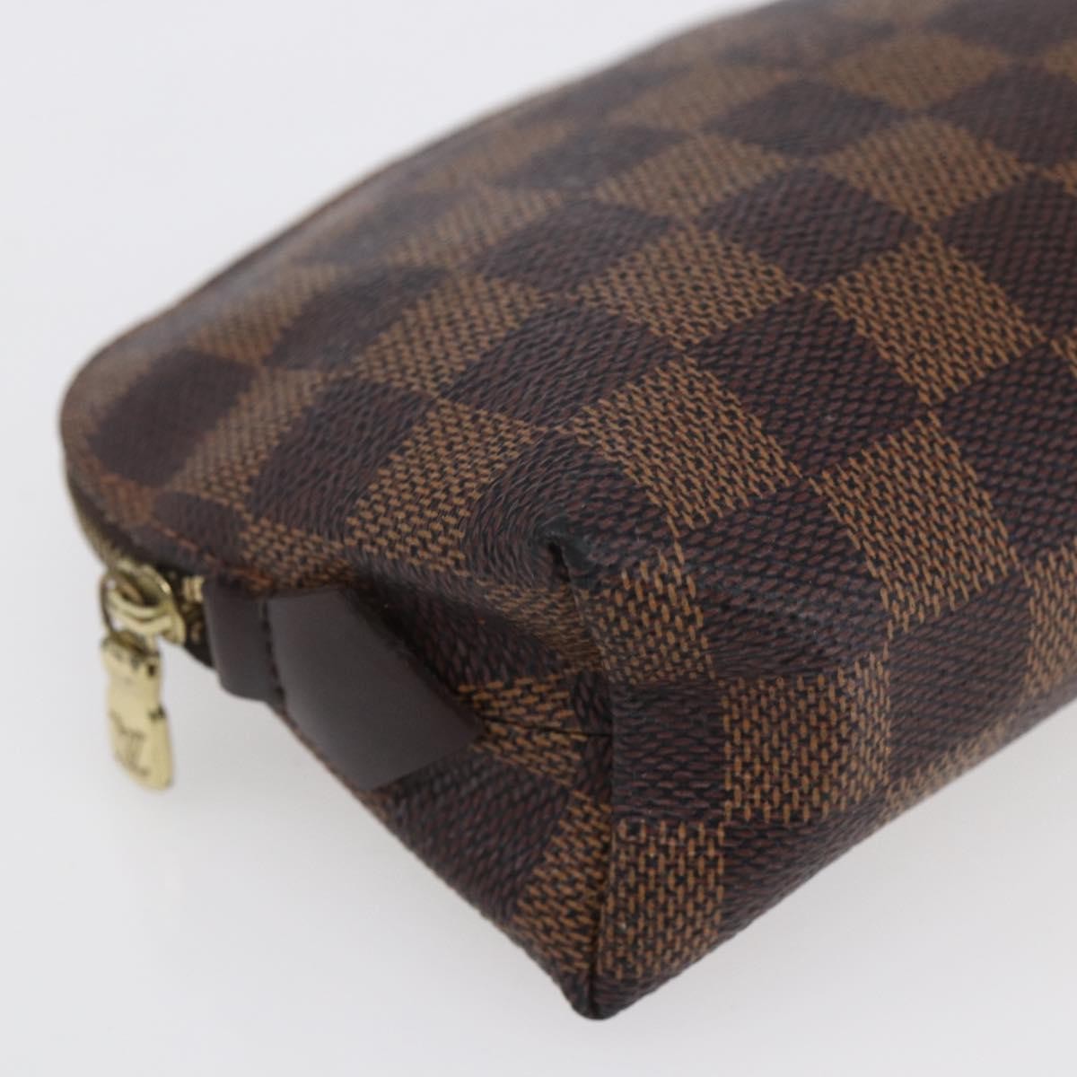 Louis Vuitton Cosmetic Pouch Damier, BROWN, CANVAS, Clutche & pouche