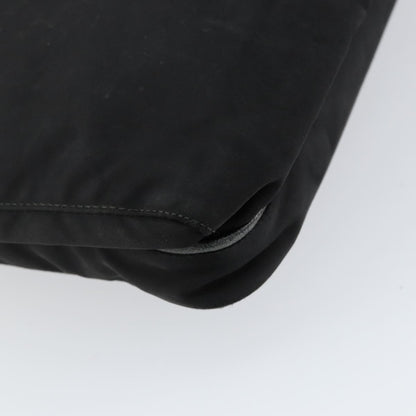 Prada Flat Messenger Bag Tessuto, BLACK, NYLON, Shoulder bag