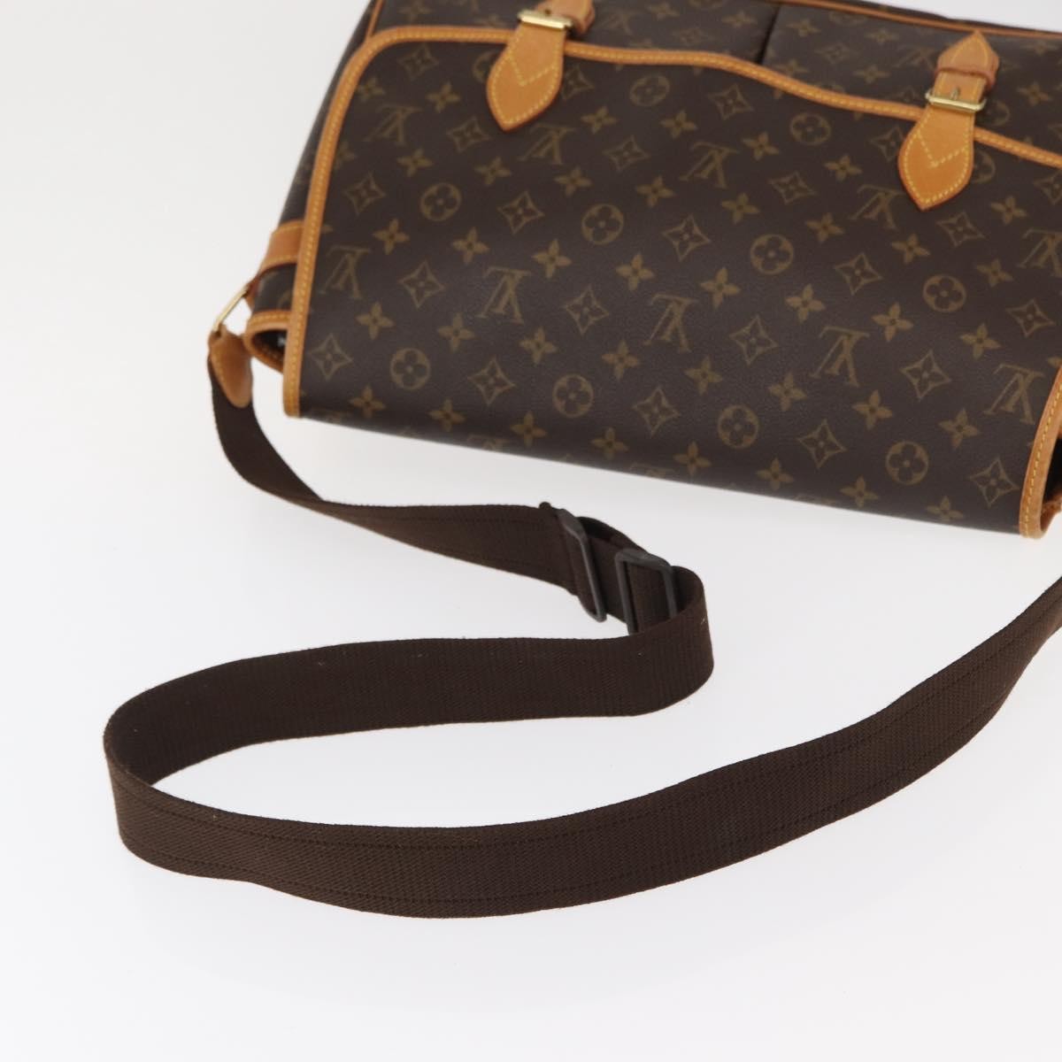 Louis Vuitton Sac Gibeciere Messenger Bag Monogram Canvas, BROWN, CANVAS, Shoulder bag