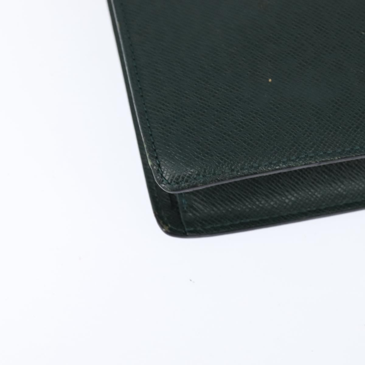 Louis Vuitton Serviette Kourad Briefcase Taiga Leather, GREEN, LEATHER, Briefcase