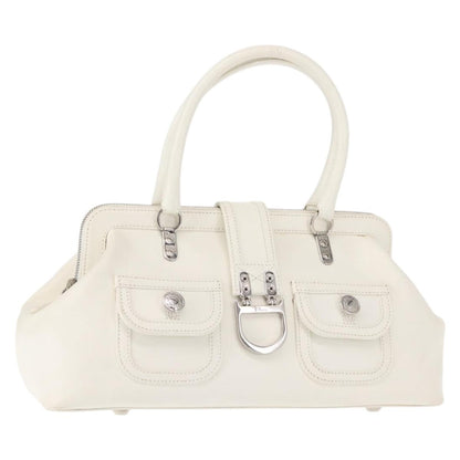 Christian Dior Vintage Handbag Leather, WHITE, LEATHER, Handbag