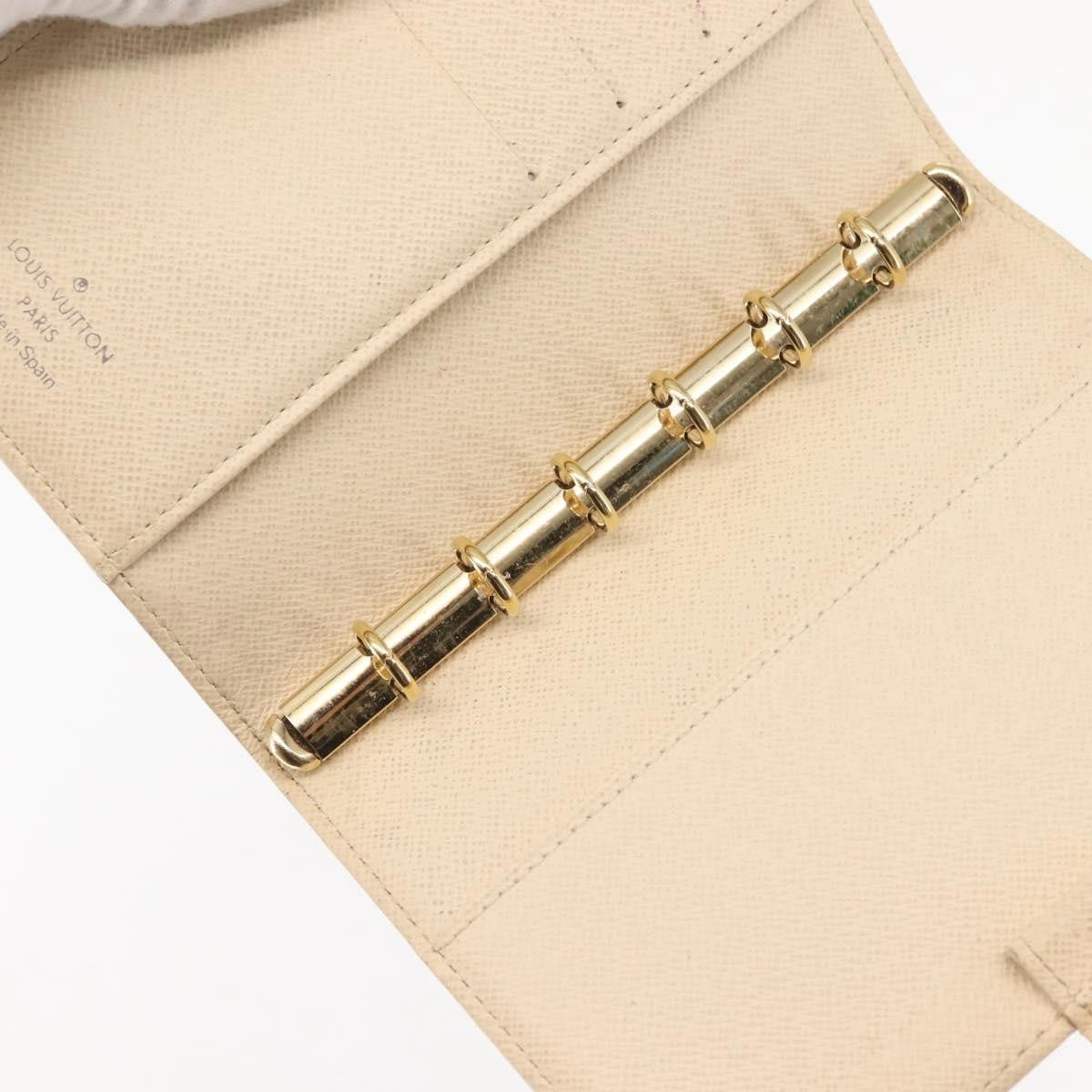 Louis Vuitton Agenda Cover Damier Azur, BEIGE, CANVAS, Toiletry Case