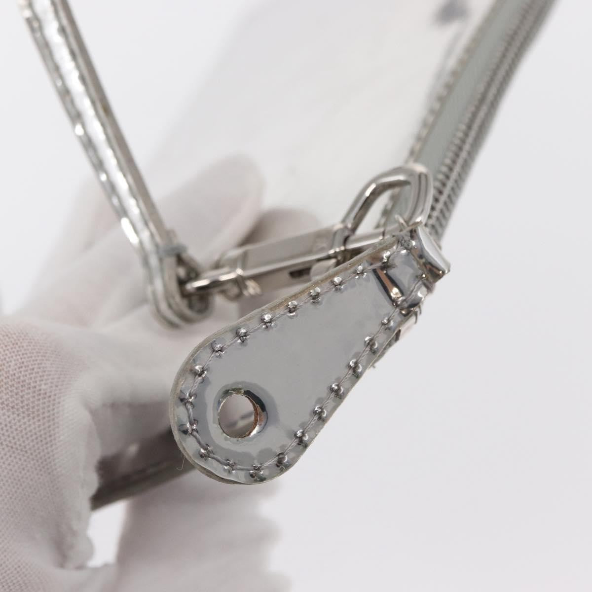 Louis Vuitton Pochette Clutch Monogram Miroir PVC, SILVER, PATENT_LEATHER, Clutche & pouche