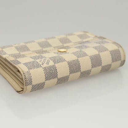 Louis Vuitton Alexandra Wallet Damier, WHITE, CANVAS, Wallets