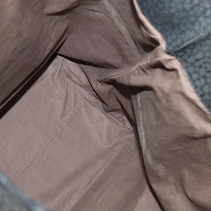 Bottega Veneta Shopping Tote Leather with Intrecciato Detail, GRAY, LEATHER, Tote bag