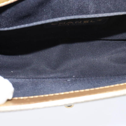 Chanel Boy Flap Bag Quilted Patent, GOLD, PATENT_LEATHER, Shoulder bag