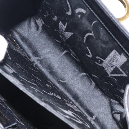 Salvatore Ferragamo Convertible Top Handle Bag Leather, BLACK, LEATHER, Handbag