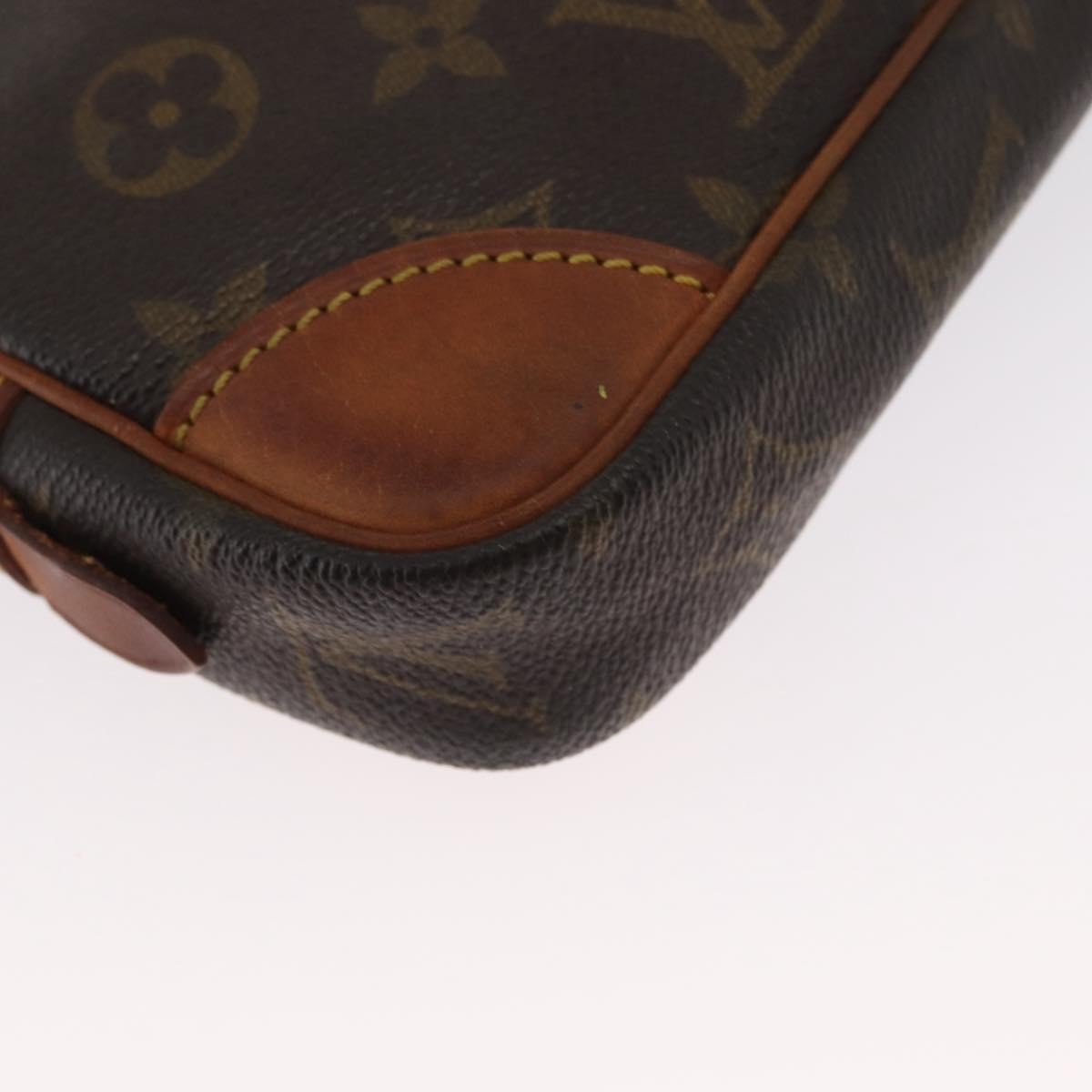Louis Vuitton Marly Dragonne Clutch Monogram Canvas, BROWN, CANVAS, Clutche & pouche
