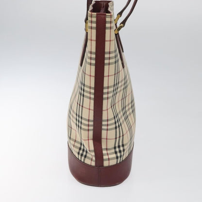 Burberry Nova Check Tote Canvas and Leather, BEIGE, CANVAS, Tote bag