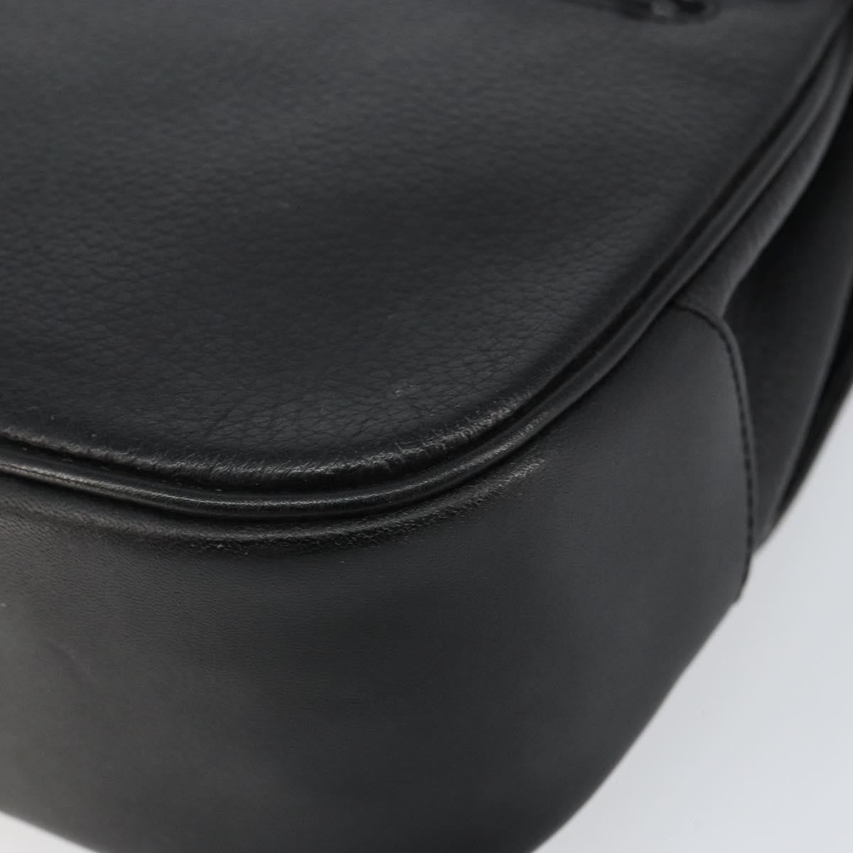 Burberry Vintage Handbag Leather, BLACK, LEATHER, Handbag