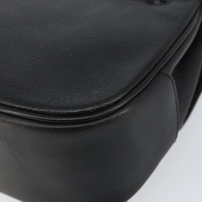 Burberry Vintage Handbag Leather, BLACK, LEATHER, Handbag