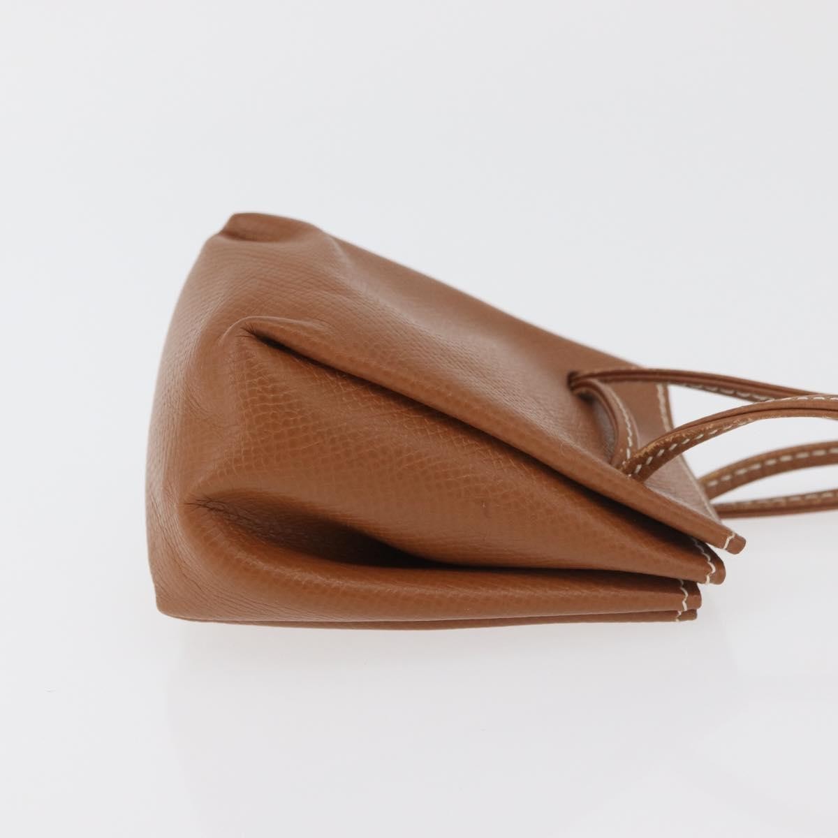 Hermes Vespa Pouch Leather, Brown, Leather, Clutch