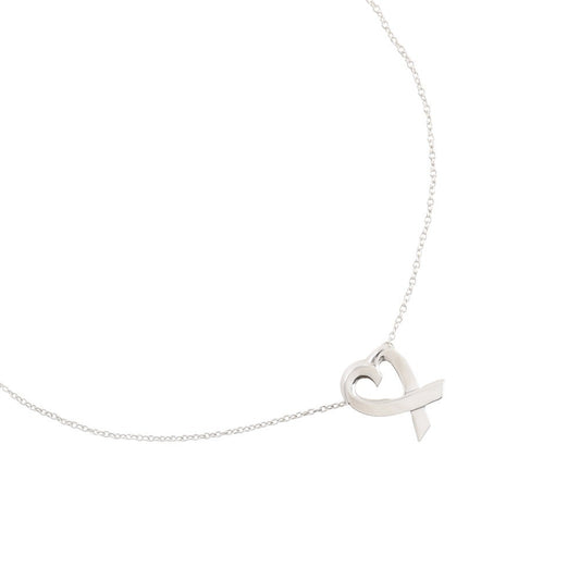 Tiffany & Co. Paloma Picasso Loving Heart Pendant Necklace Silver 925, SILVER, SILVER, Necklace