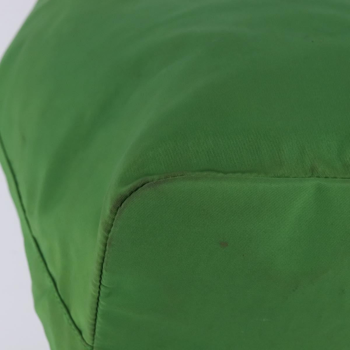 Prada Metal Handles Tote Tessuto, GREEN, NYLON, Tote bag