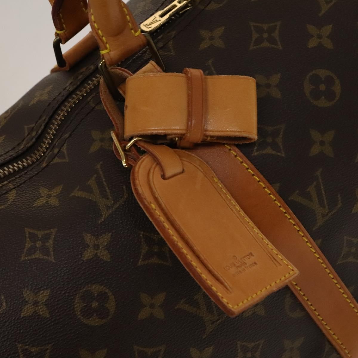 Louis Vuitton Keepall Bag Monogram Canvas, BROWN, CANVAS, Travel bag