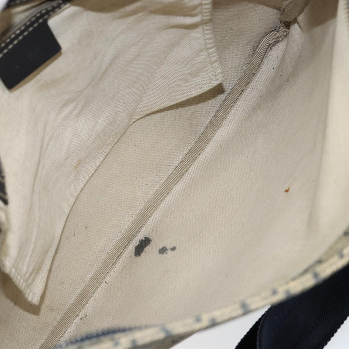 Gucci Zip Top Messenger Bag GG Coated Canvas, NAVY, PVC, Shoulder bag