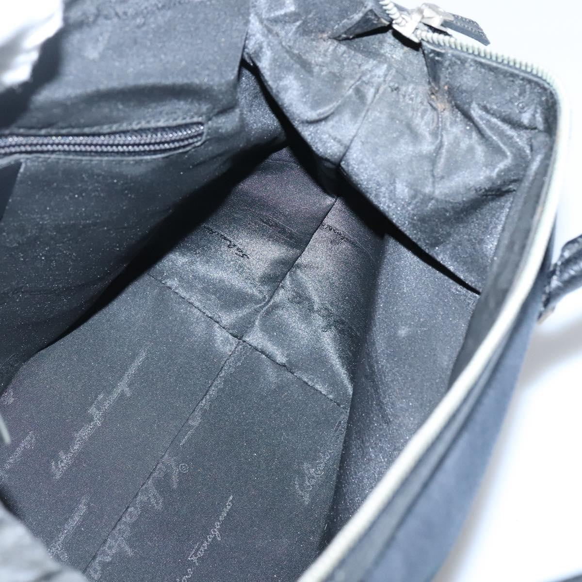 Salvatore Ferragamo Vintage Handbag Nylon, BLACK, NYLON, Handbag