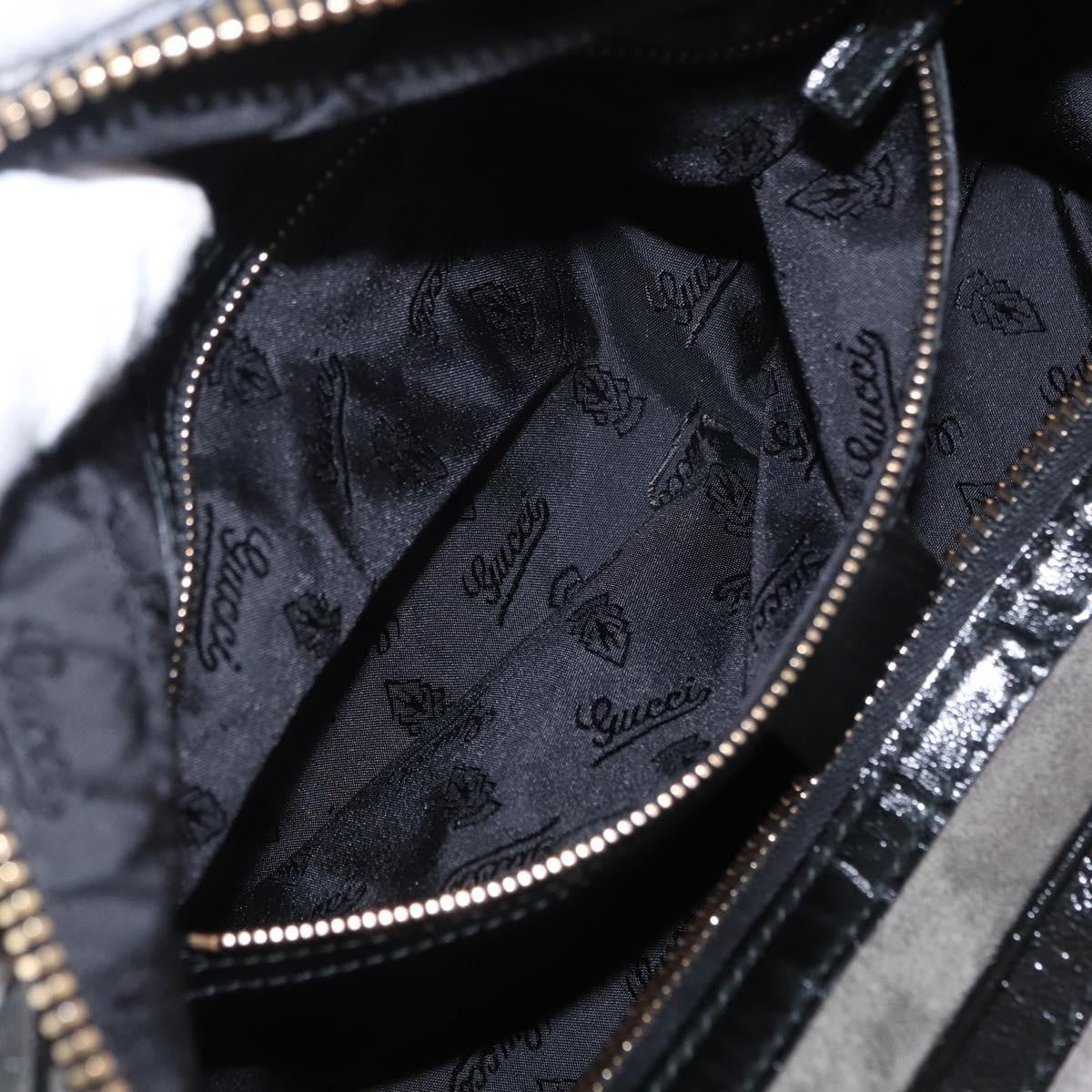 Gucci Aviatrix Satchel Suede, BLACK, SUEDE, Handbag