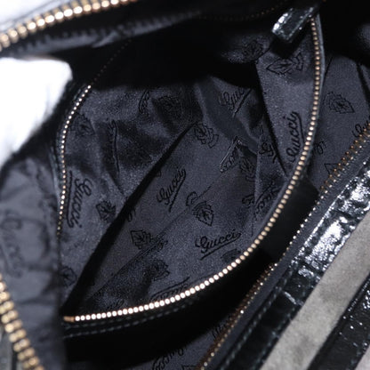 Gucci Aviatrix Satchel Suede, BLACK, SUEDE, Handbag