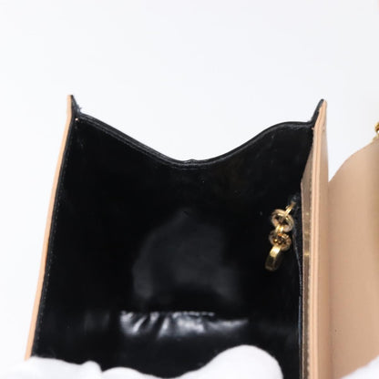 Salvatore Ferragamo Chain Flap Shoulder Bag Leather, BEIGE, LEATHER, Shoulder bag