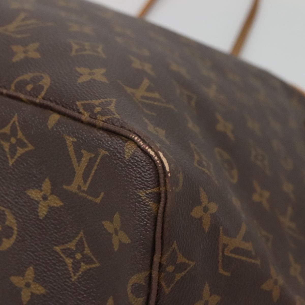 Louis Vuitton Neverfull Tote Monogram Canvas, BROWN, CANVAS, Tote bag