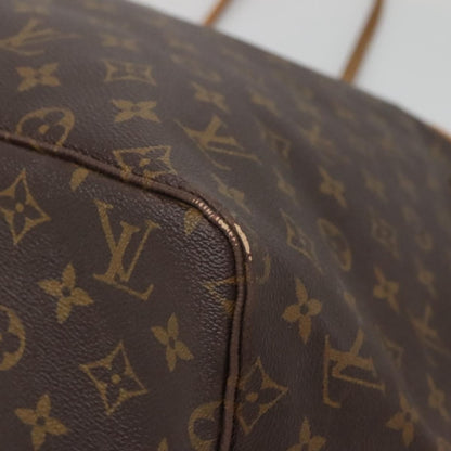 Louis Vuitton Neverfull Tote Monogram Canvas, BROWN, CANVAS, Tote bag