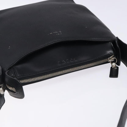 Loewe Vintage Shoulder Bag Leather, BLACK, LEATHER, Shoulder bag