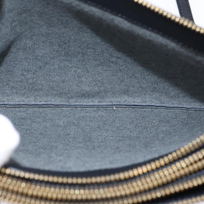 Celine Trio Crossbody Bag Leather, BLACK, LEATHER, Crossbody bag