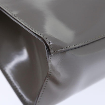 Salvatore Ferragamo Shopper Tote Patent Leather, GRAY, PATENT_LEATHER, Tote bag