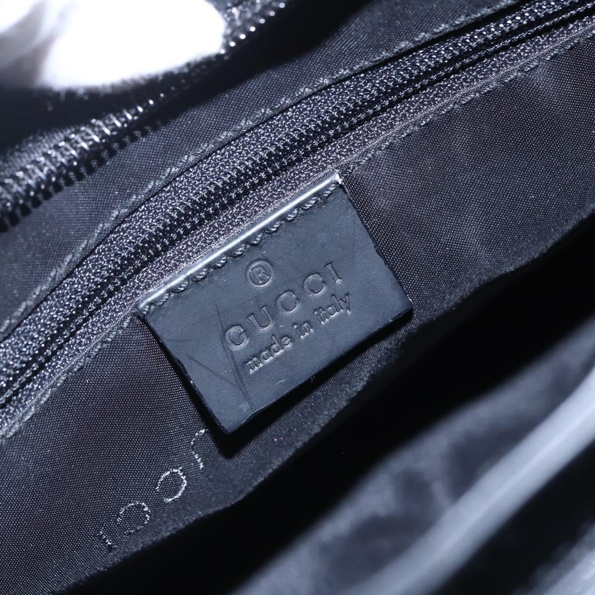 Gucci Metal Handle Hobo Leather, BLACK, LEATHER, Shoulder bag